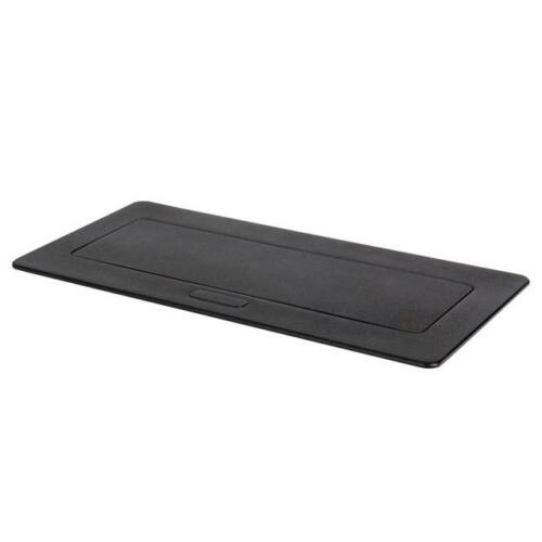 Kanlux BIURO Soft POP-UP fém asztali doboz, 3x M45 fekete
