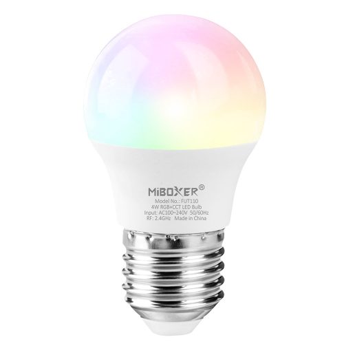 MiBoxer E27 Gömb 4W 340 Lumen vezérelhető RGB+CCT