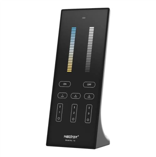 MiBoxer Dimmer+CCT 3 zónás Smart Panel Távirányító 2,4 GHz Fekete